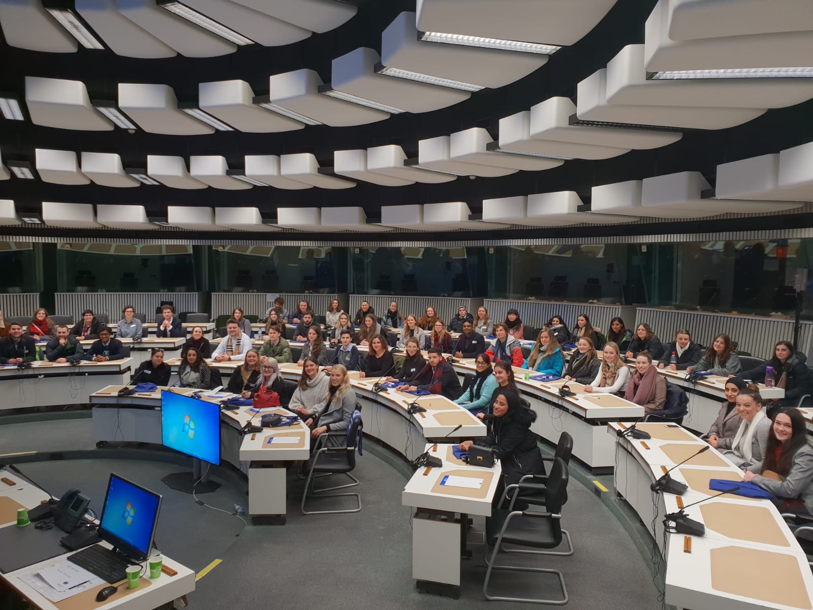 International Environmental Law students at the European Parliament