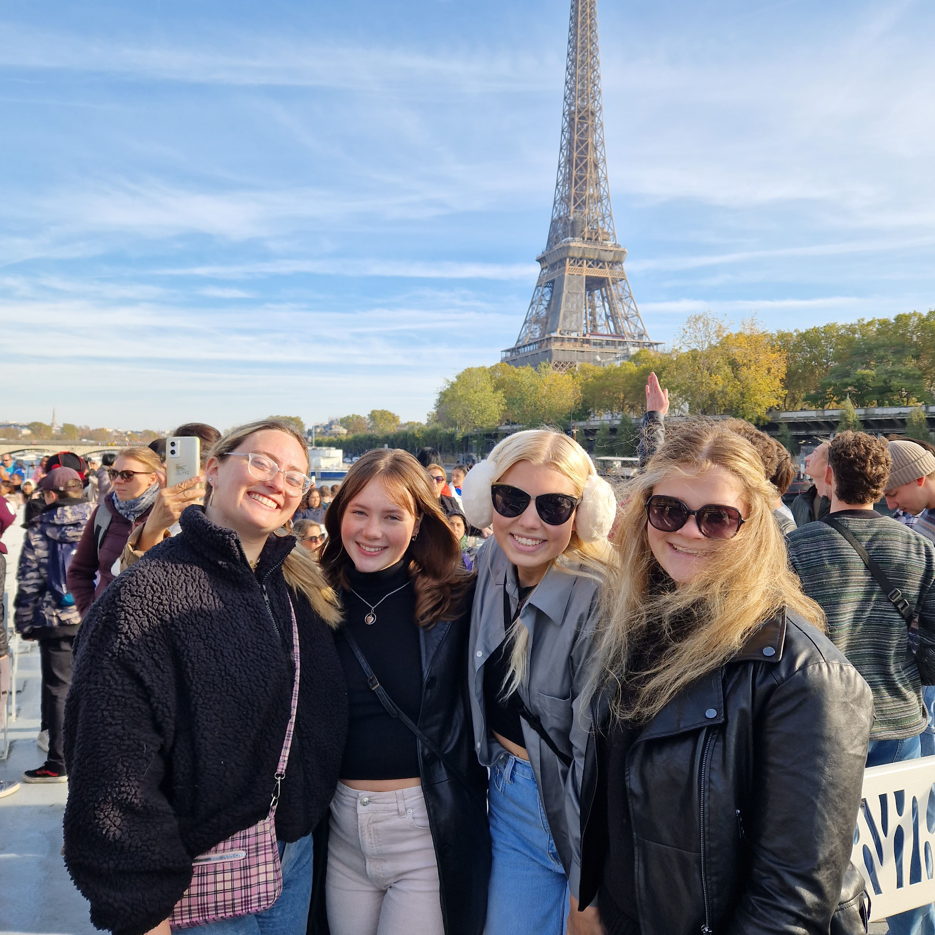 CES semester students during the Paris cultural weekend trip