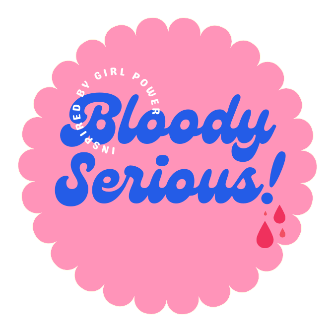 Visual Bloody Serious pink on white
