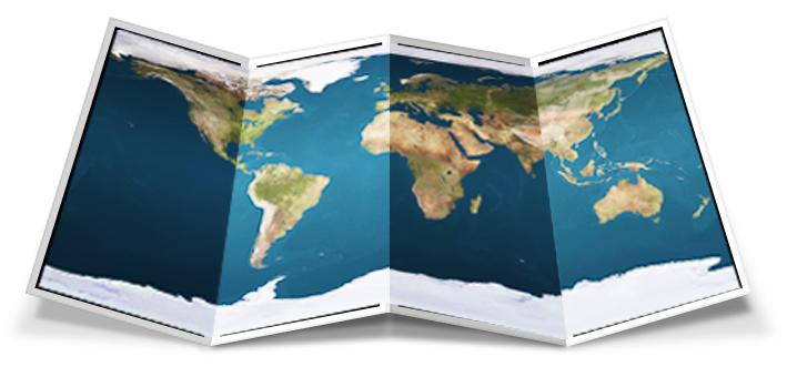 CES folded map