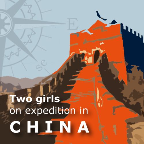 2 girls on expedition in China