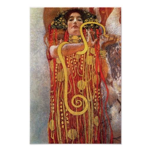 Poster of Klimt's Hygieia