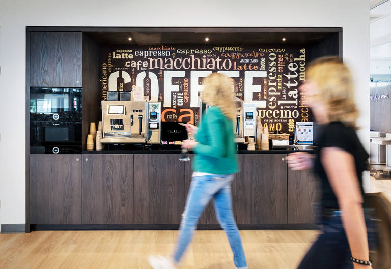Coffee corner at the health campus of Maastricht University