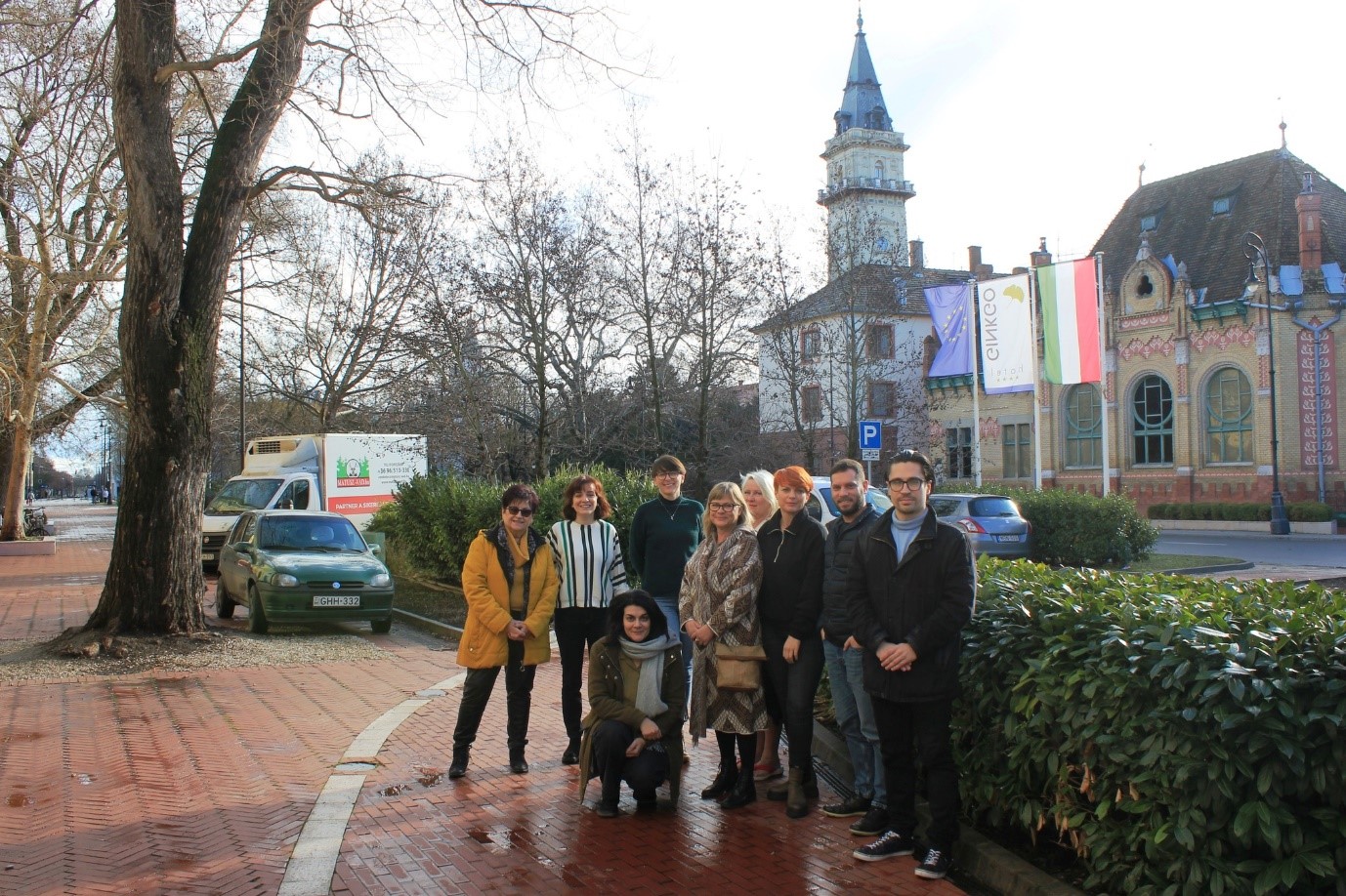 Group of project members posing for the camera