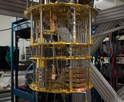 Interior of a quantum computer (image: IBM)
