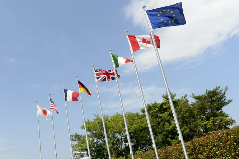 G7 flags- blog by John Cotter
