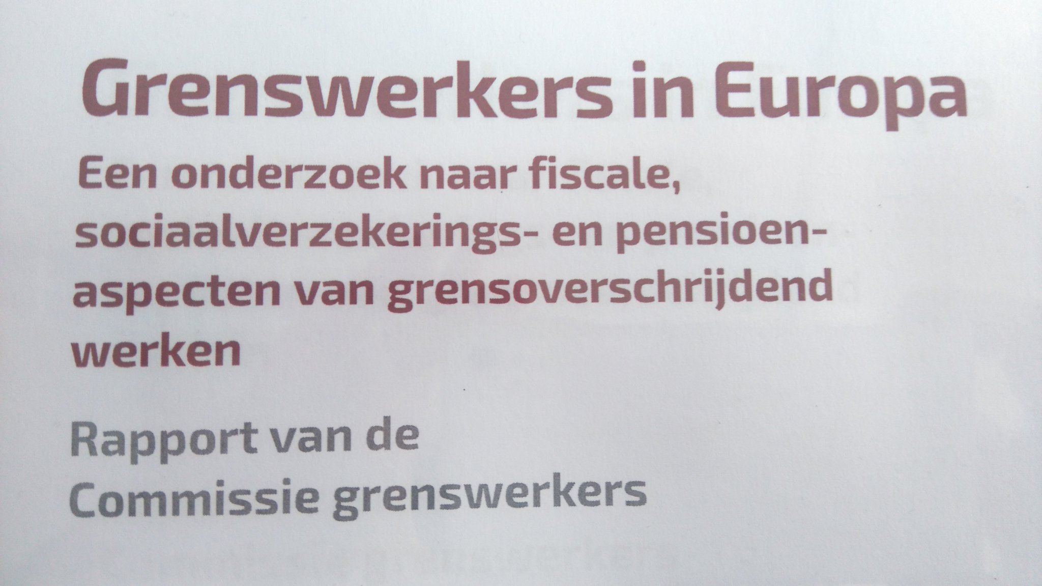 Grenswerkers in Europa / Weerepas / ITEM
