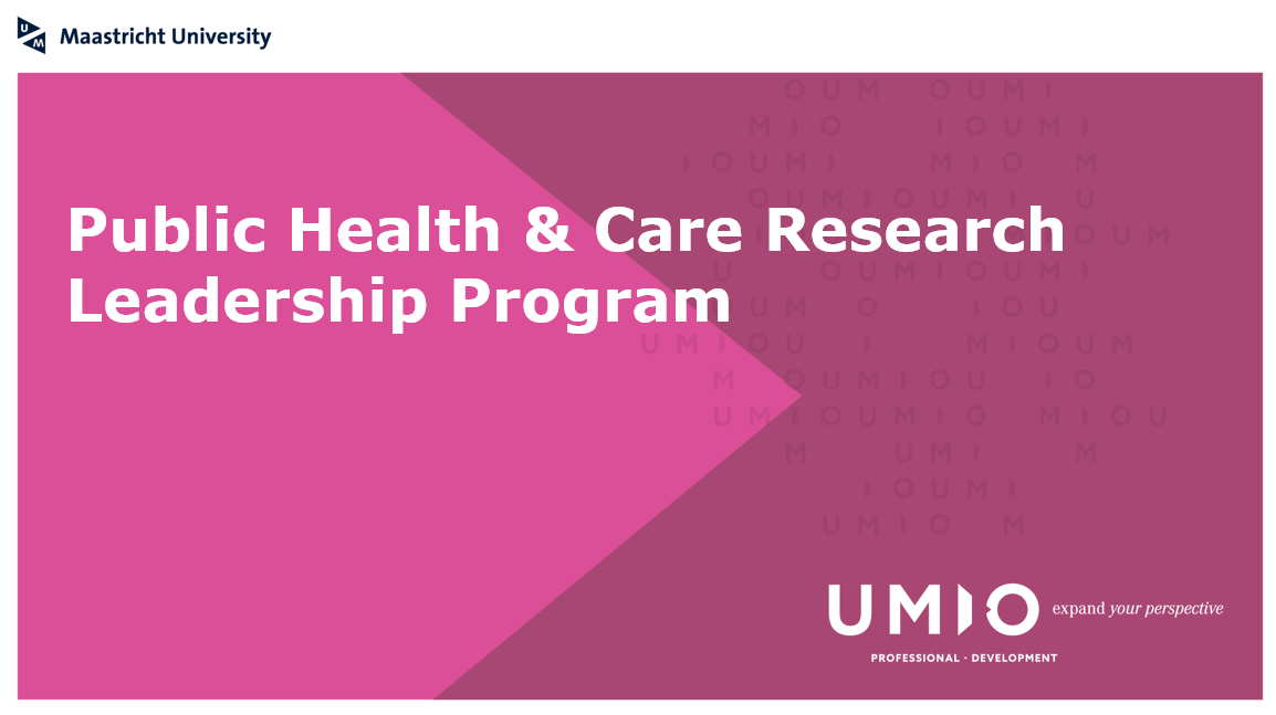 Public Health and Care Research leadership programme