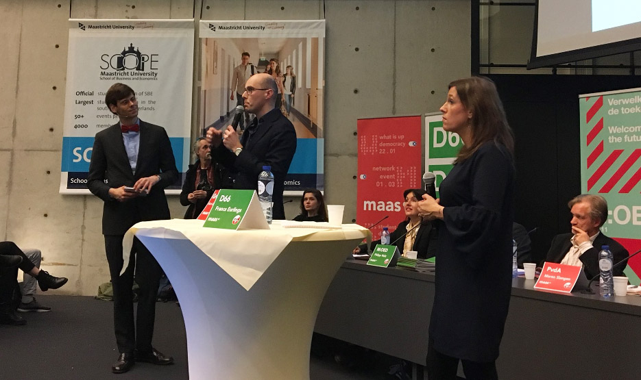 MaasX verkiezingsdebat sprekers
