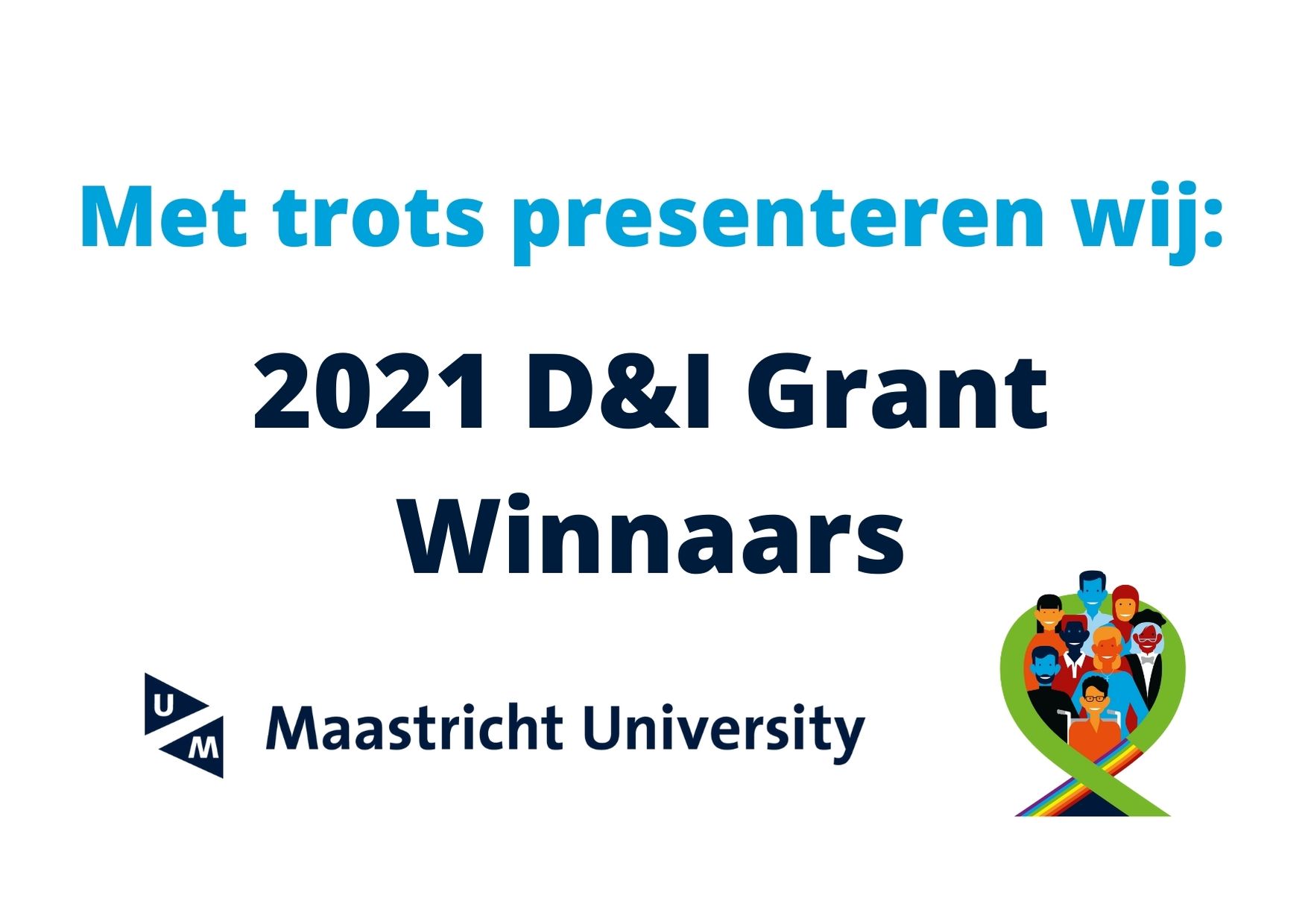 Illustratie met trots presenteren wij D&I grants 21