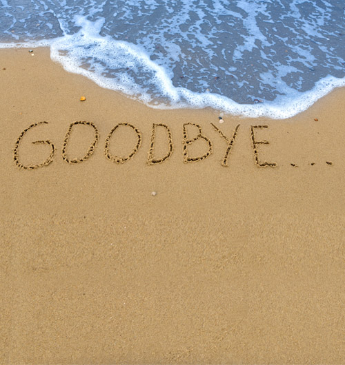 'Brexit' written in beach sand