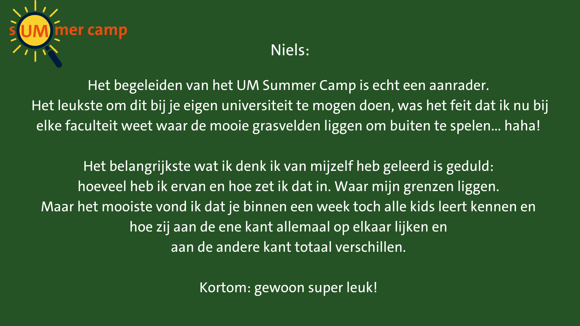 Niels' experience