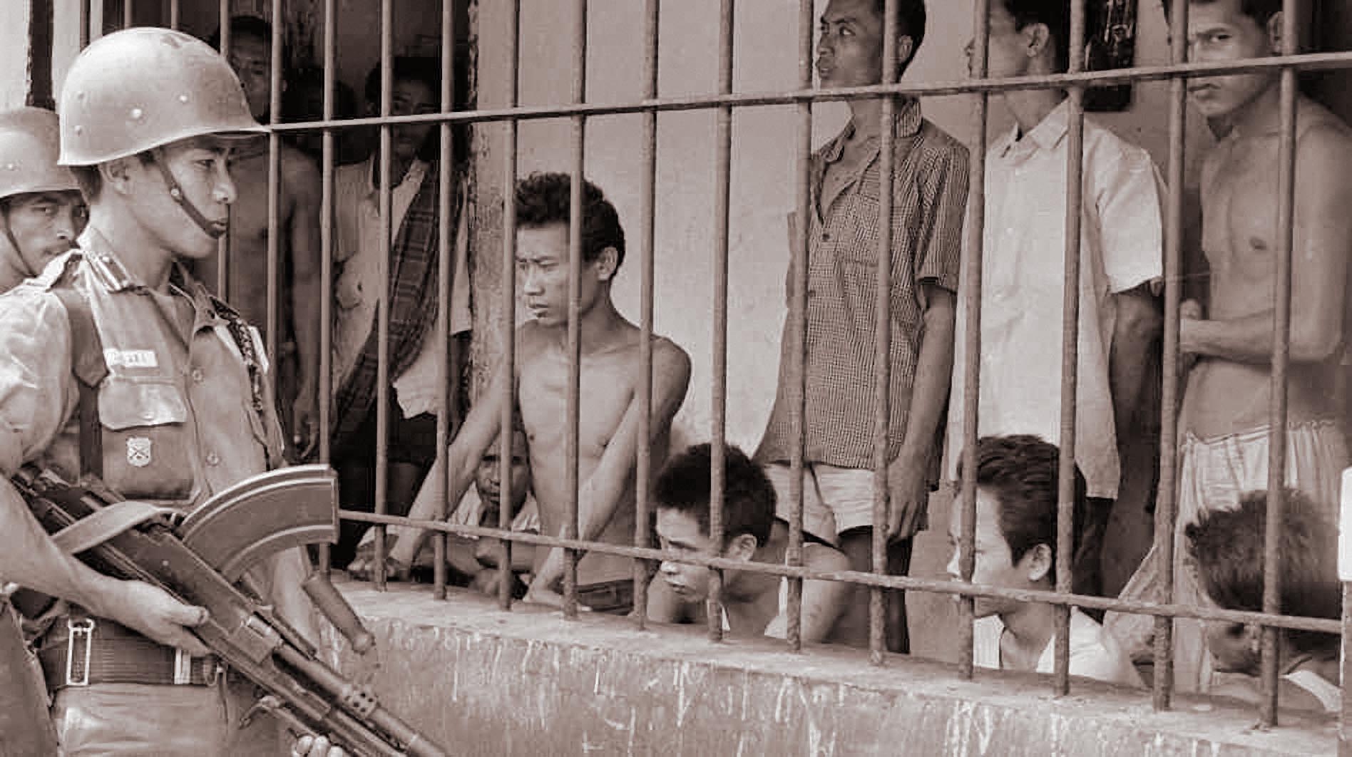A picture of Indonesians in prison