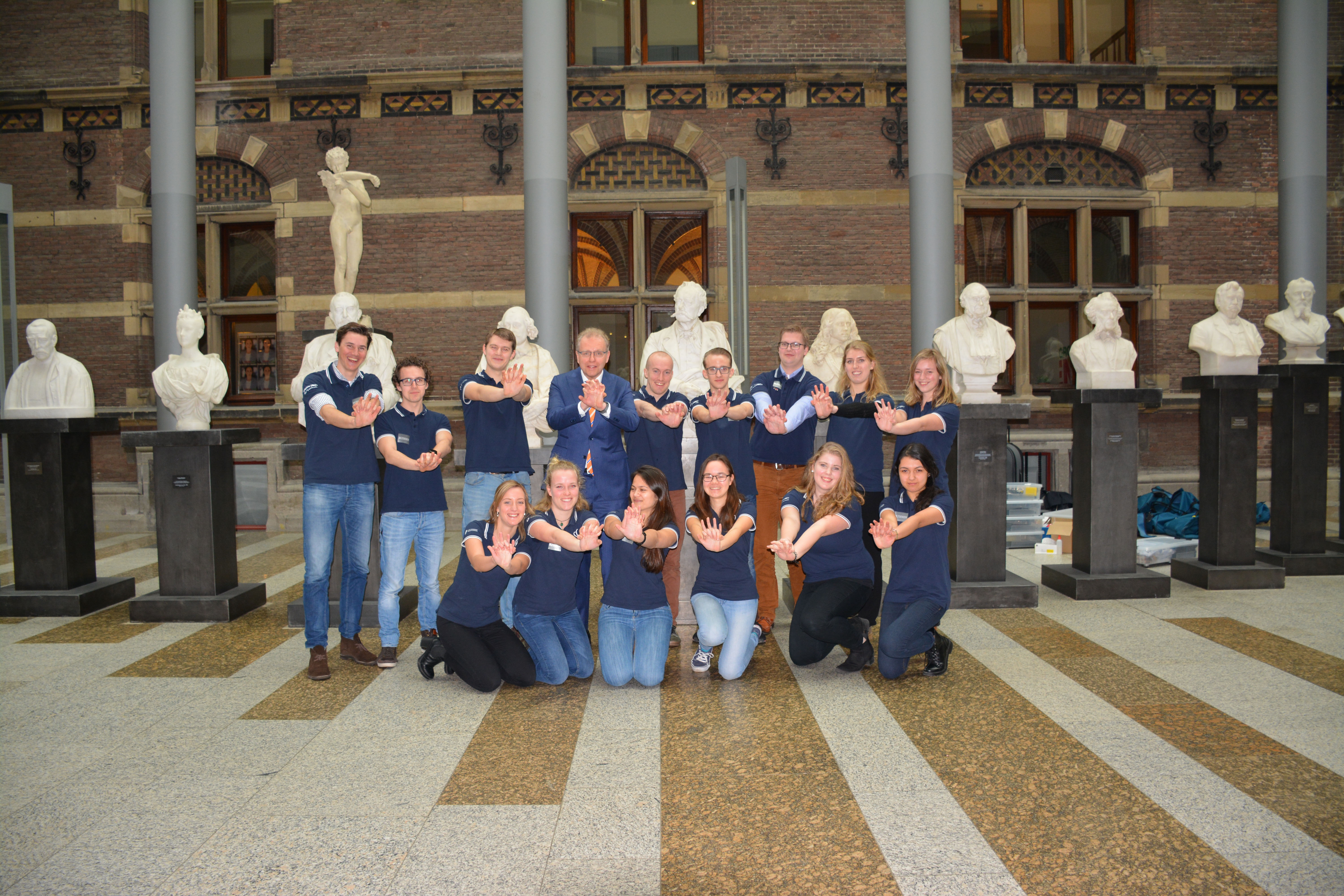 Studenten van Taskforce QRS Nederland van de verschillende geneeskundefaculteiten (Maastricht, Groningen, Leiden, Nijmegen en Utrecht).