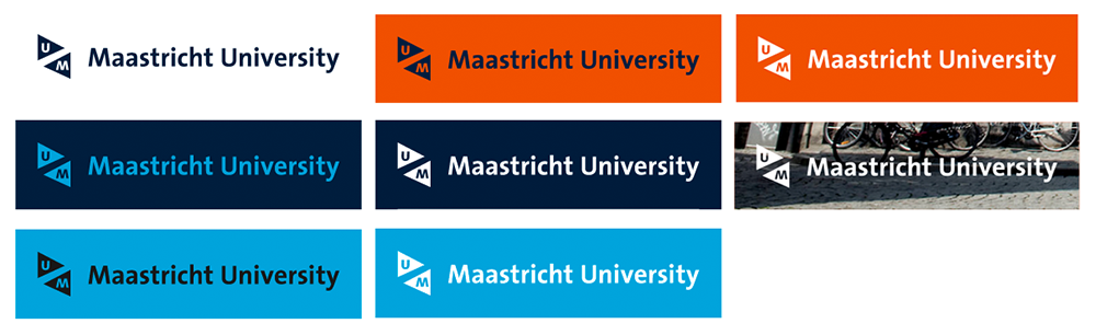 UM logo digital colour combinations