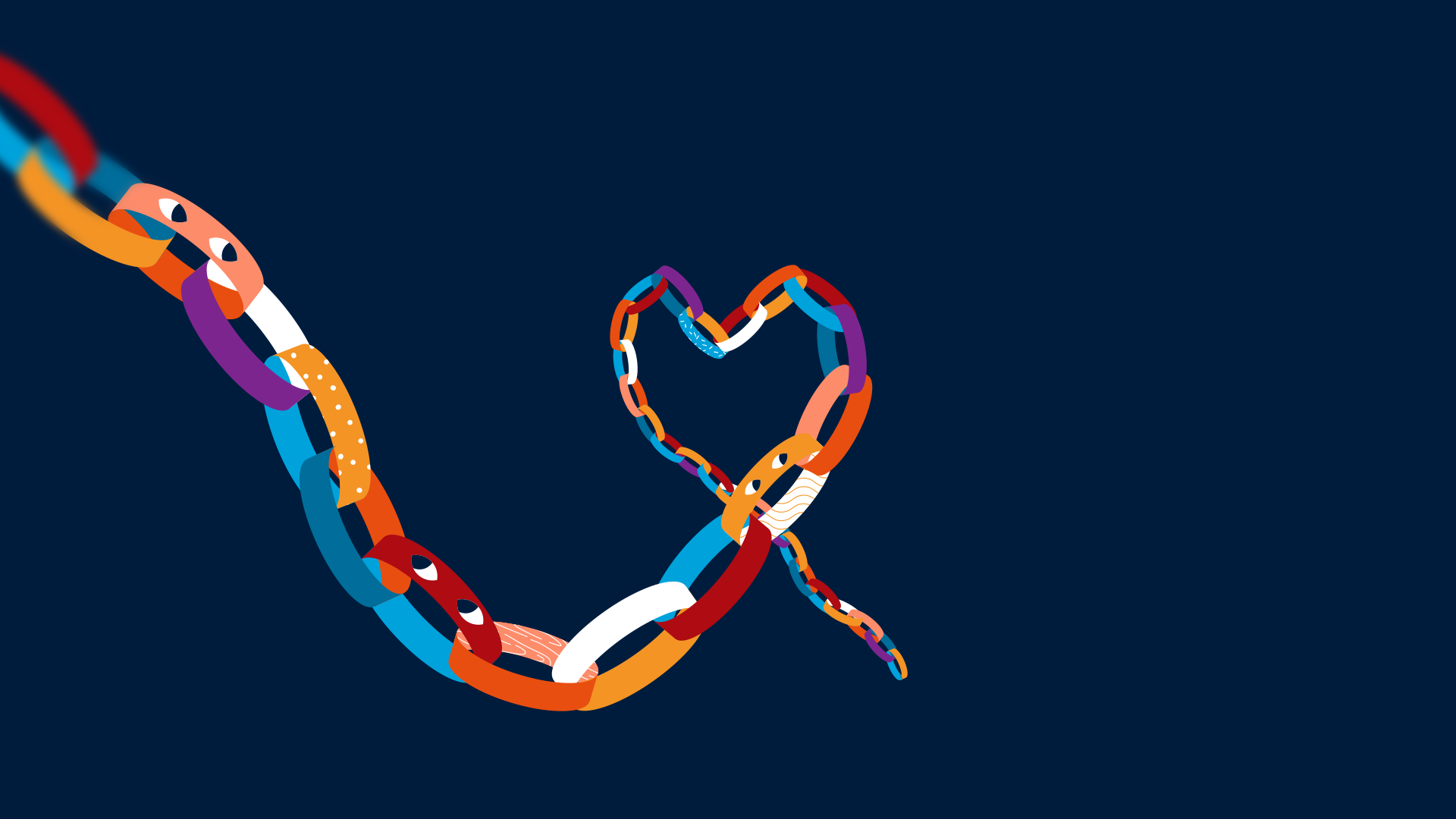 D&I chain forms heart