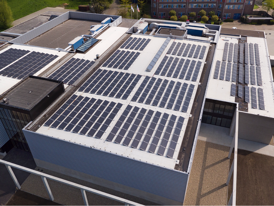 Solar panels at the UM Sports Campus 