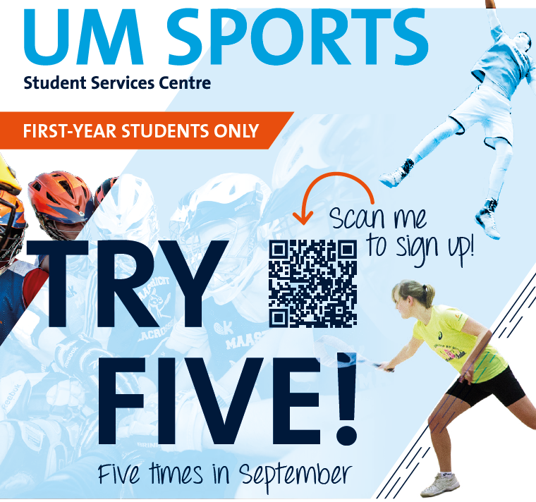 UM Sports image Try Five event 2020