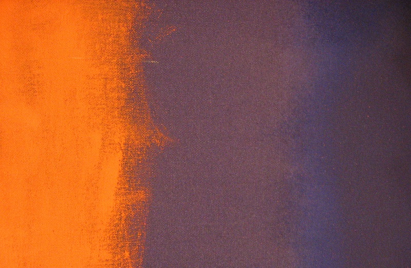 Painting with orange and purple