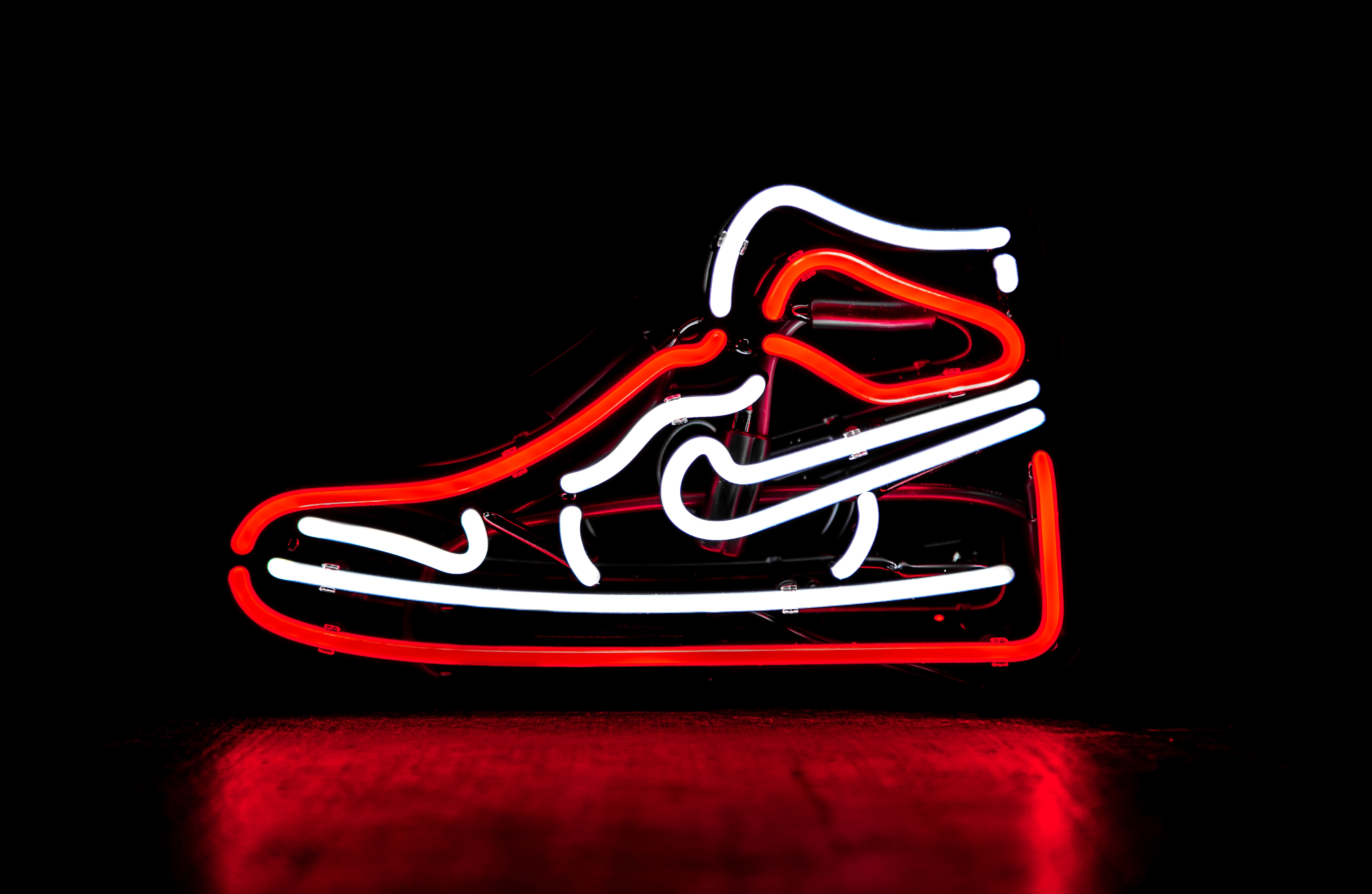 Neon Lamp in the shape of a Nike Sneaker