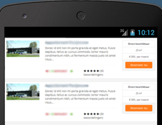 Look up housing opportunities offered by Maastricht Housing on your smartphone