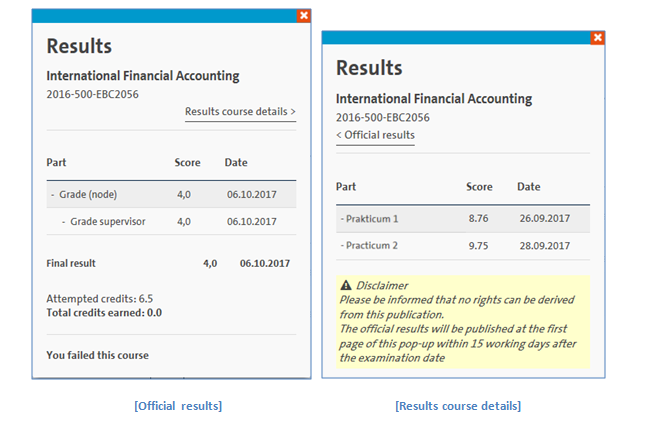 student portal results