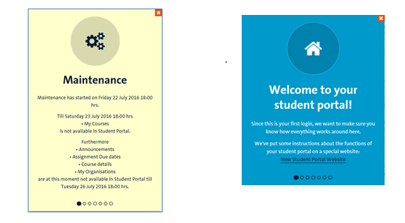 student portal maintenance
