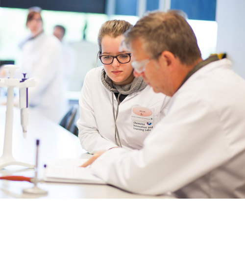 Two scientists at work