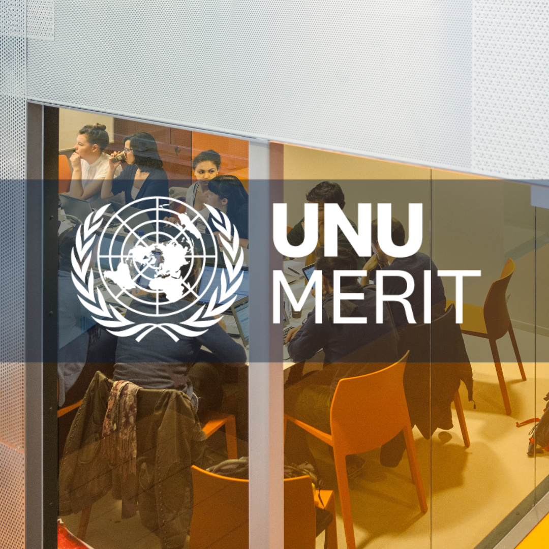 UNU merit - students sitting in the building