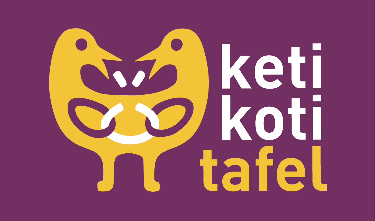 Logo of keti koti tafel purple and yellow