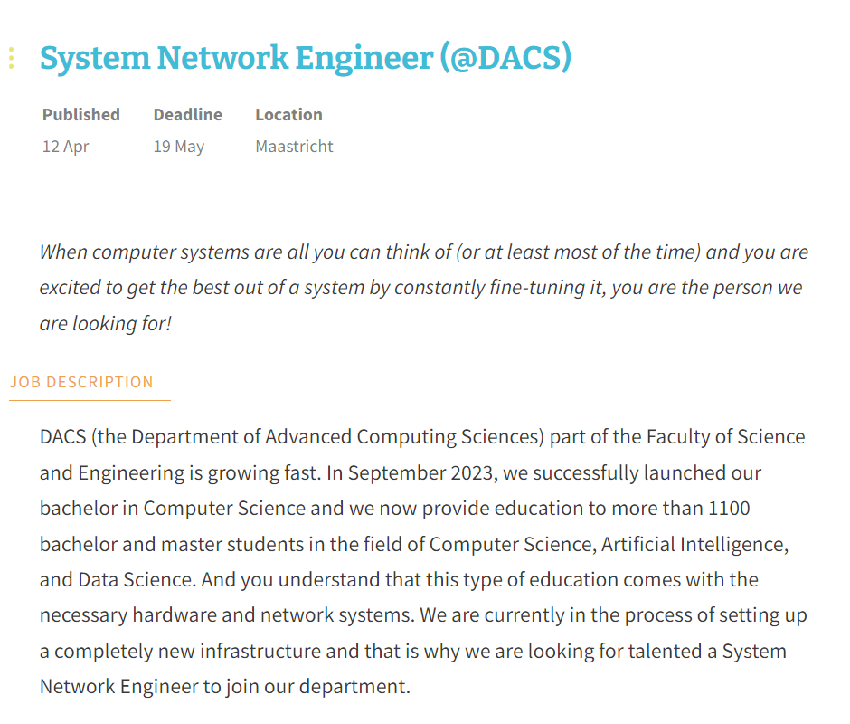 System Network Engineer