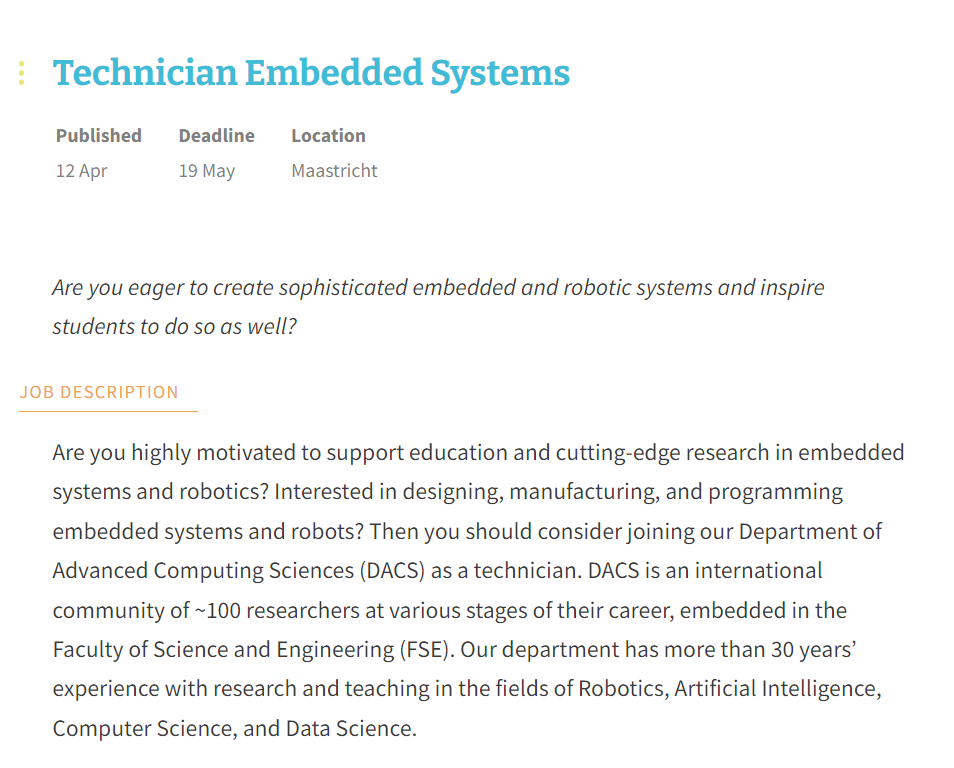 Technician Embedded Systems