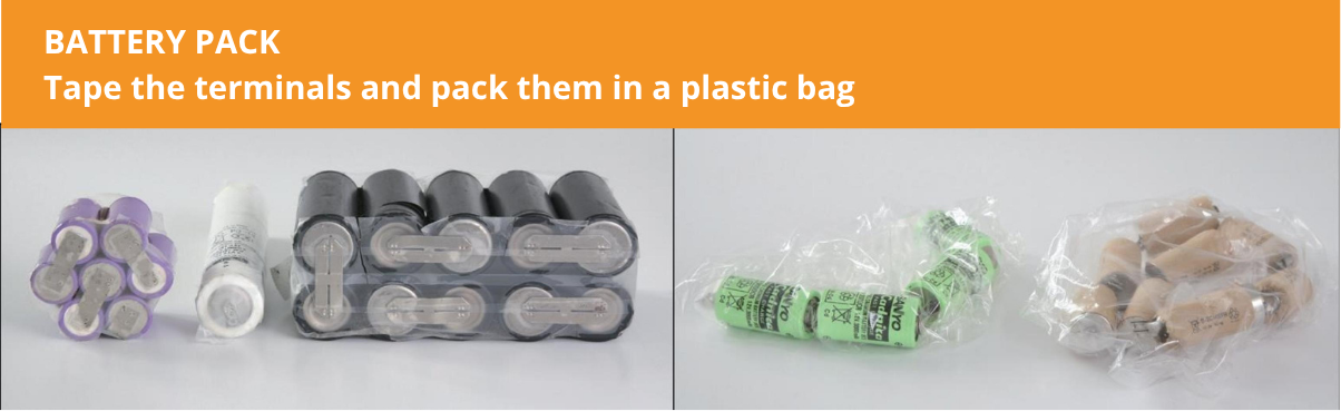 Taped batteries