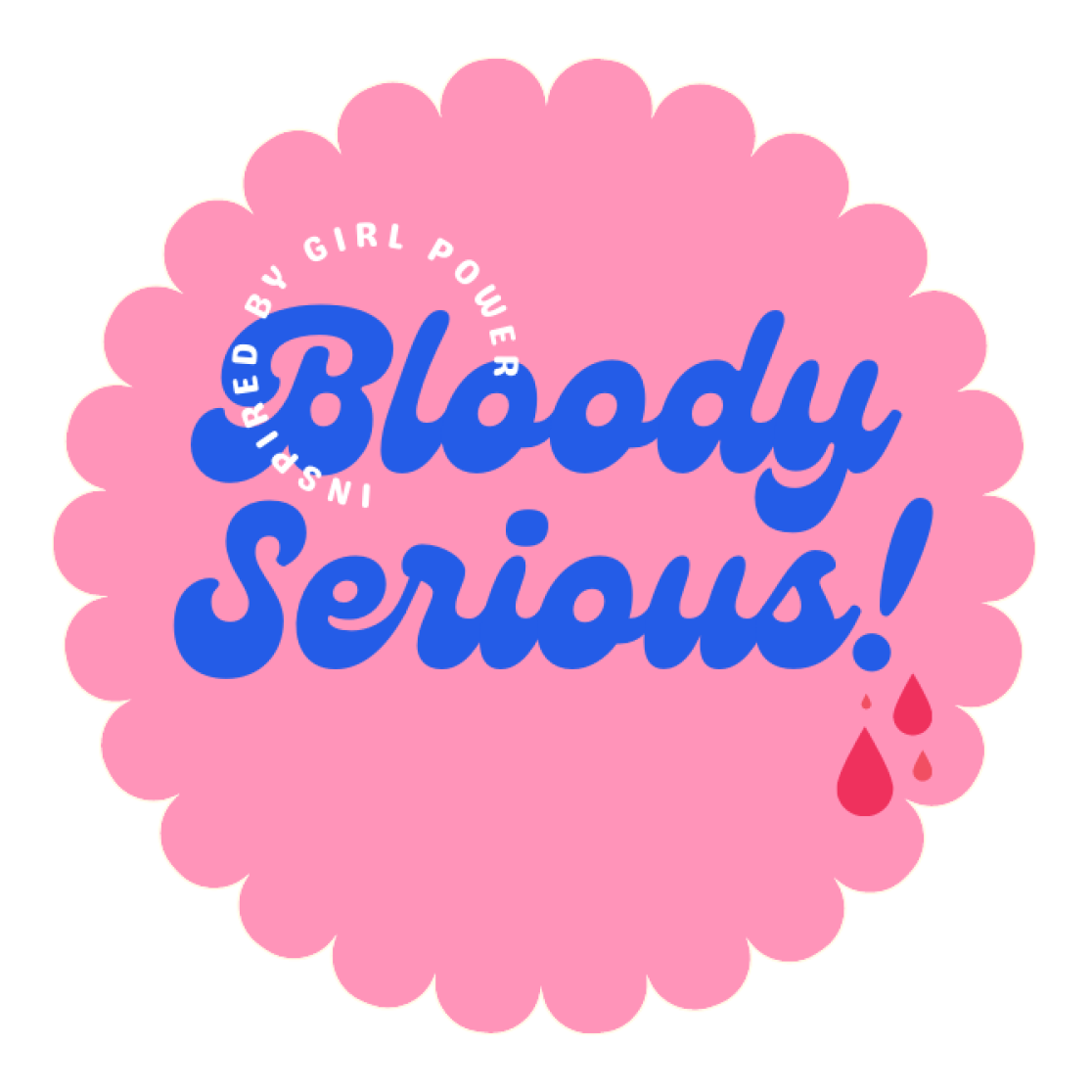 Visual Bloody Serious pink on white