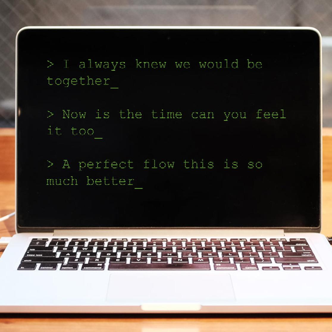 Lyrics to 'I write a Song'