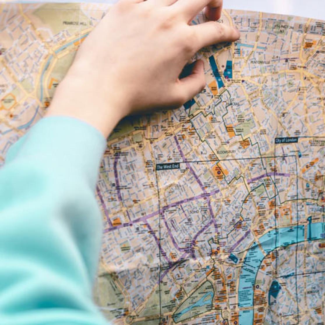 London on the map