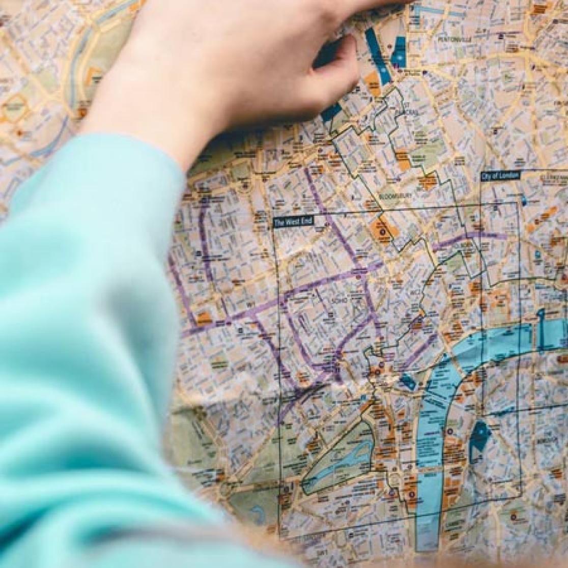 London on the map