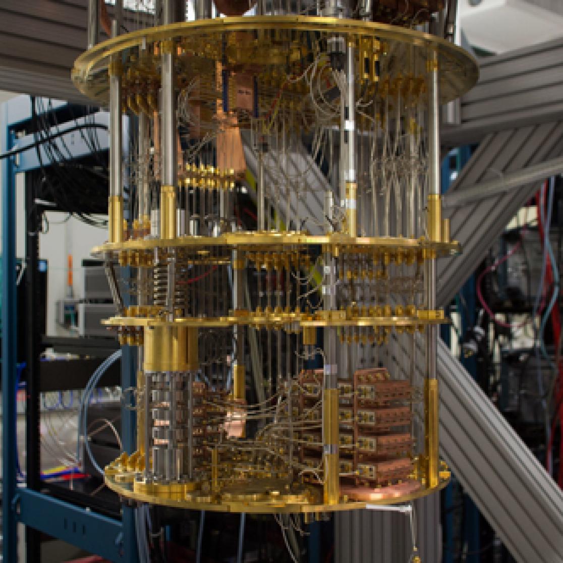 Interior of a quantum computer (image: IBM)