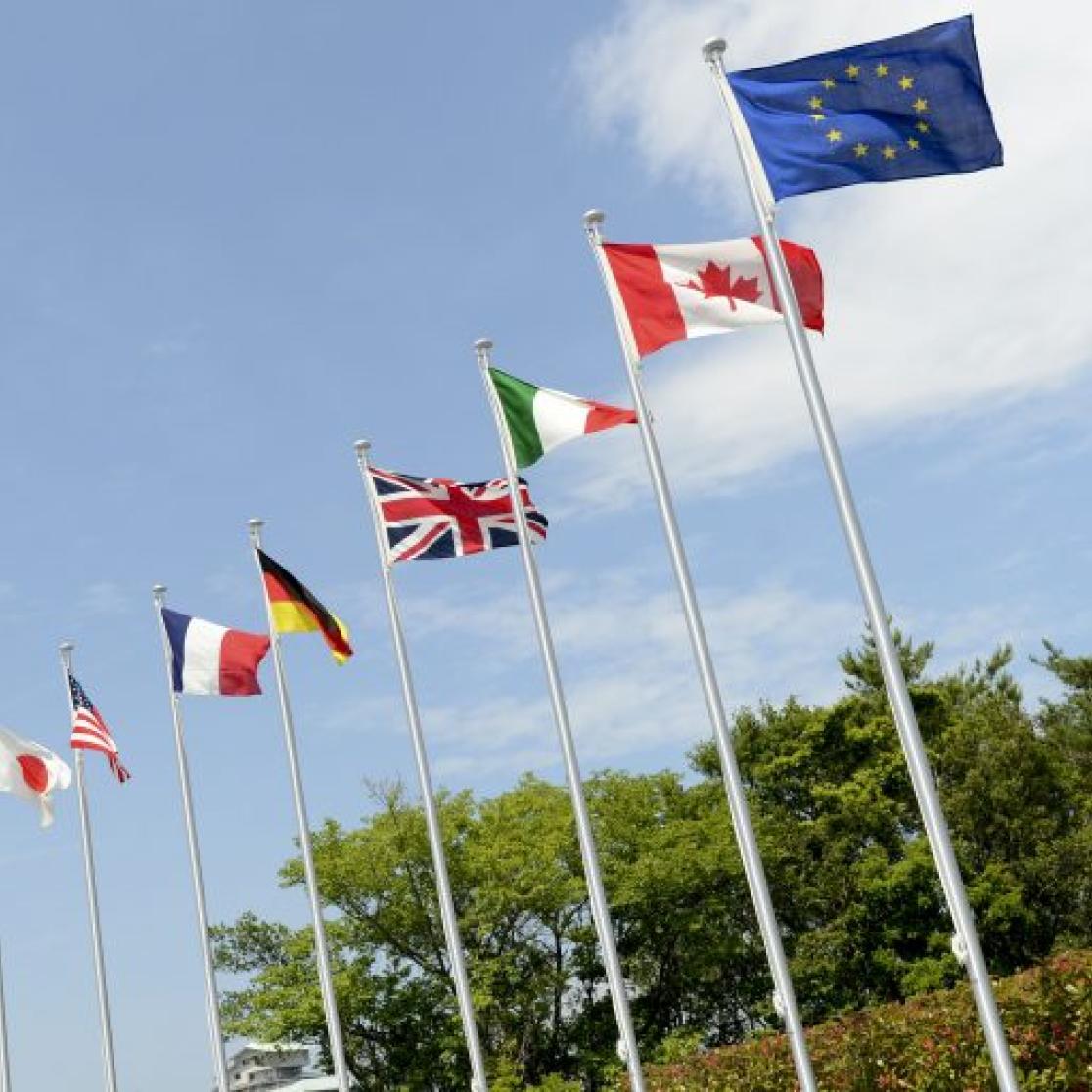 G7 flags- blog by John Cotter