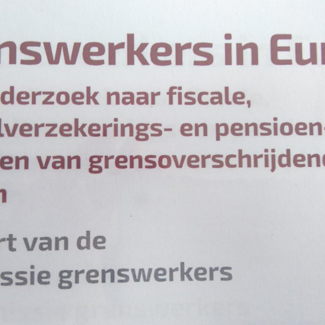 Grenswerkers in Europa / Weerepas / ITEM