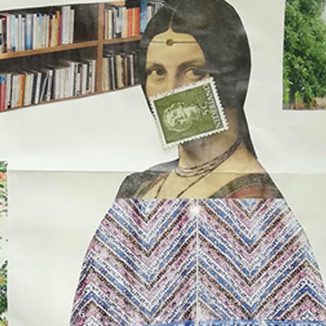 Collage 'Exquisitely quarantined corpse' by Anna Harris, Sally Wyatt, Andrea Wojcik and Harro van Lente