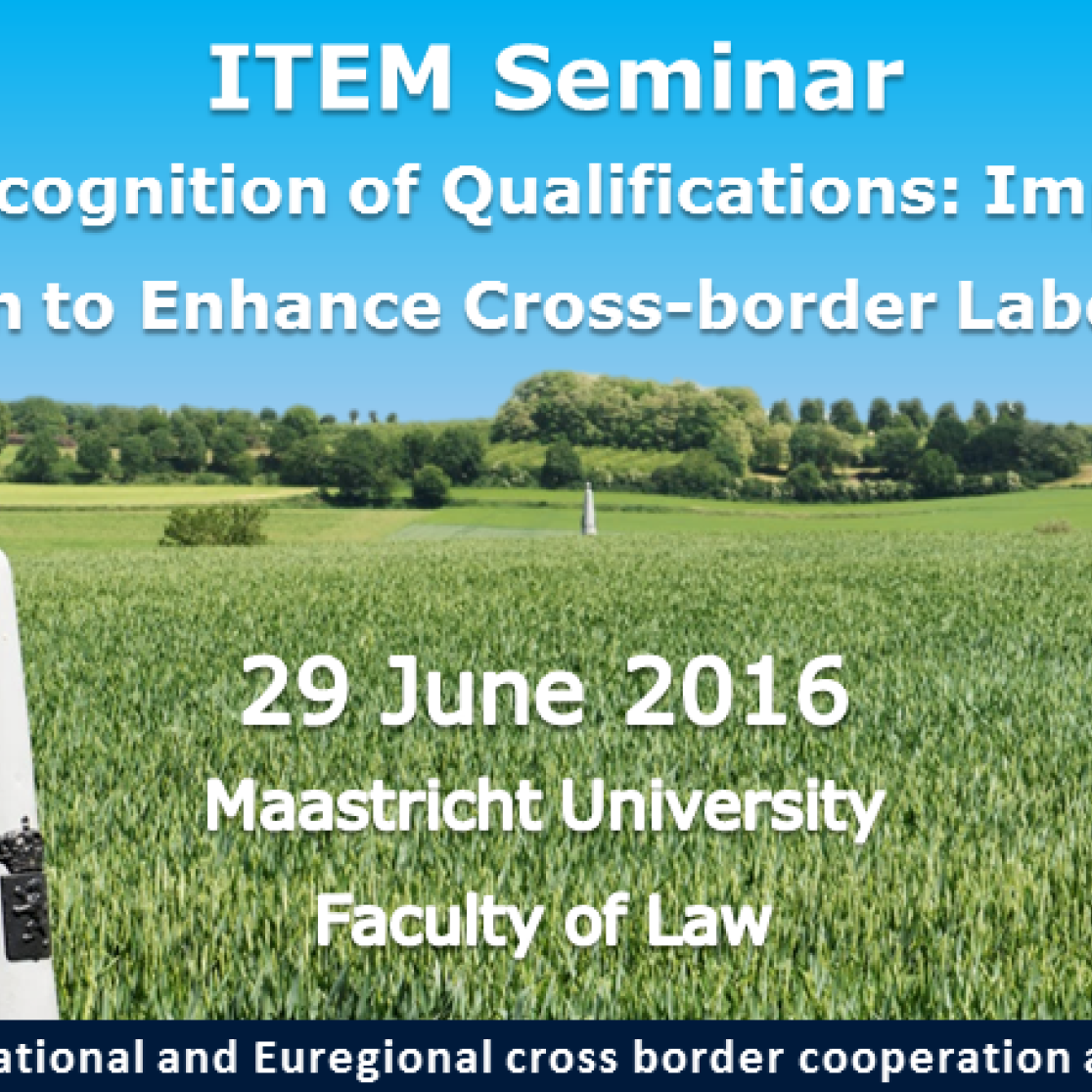 ITEM Seminar: Recognition of Qualifications