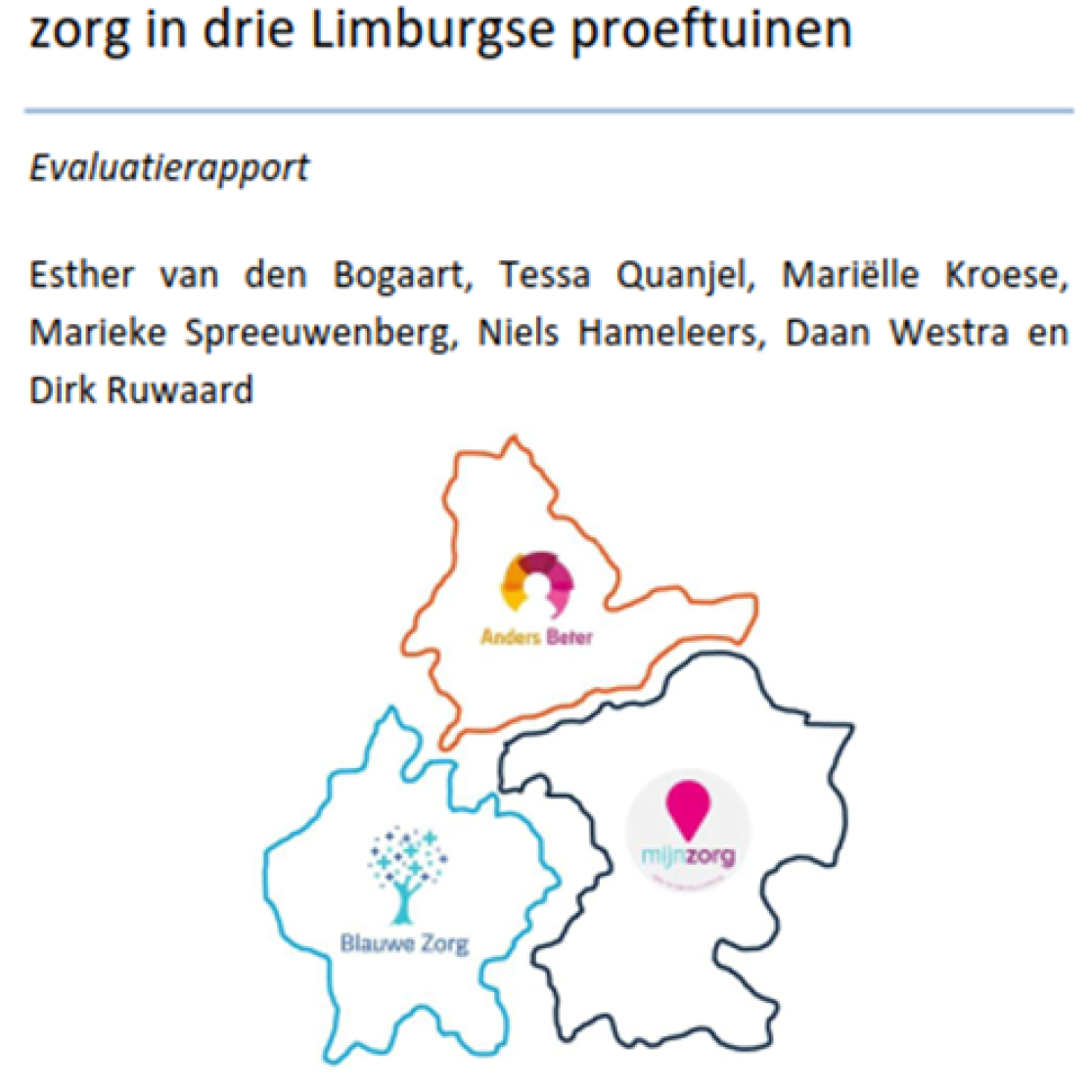 Eindrapportage Substitutie van Zorg - Kaft