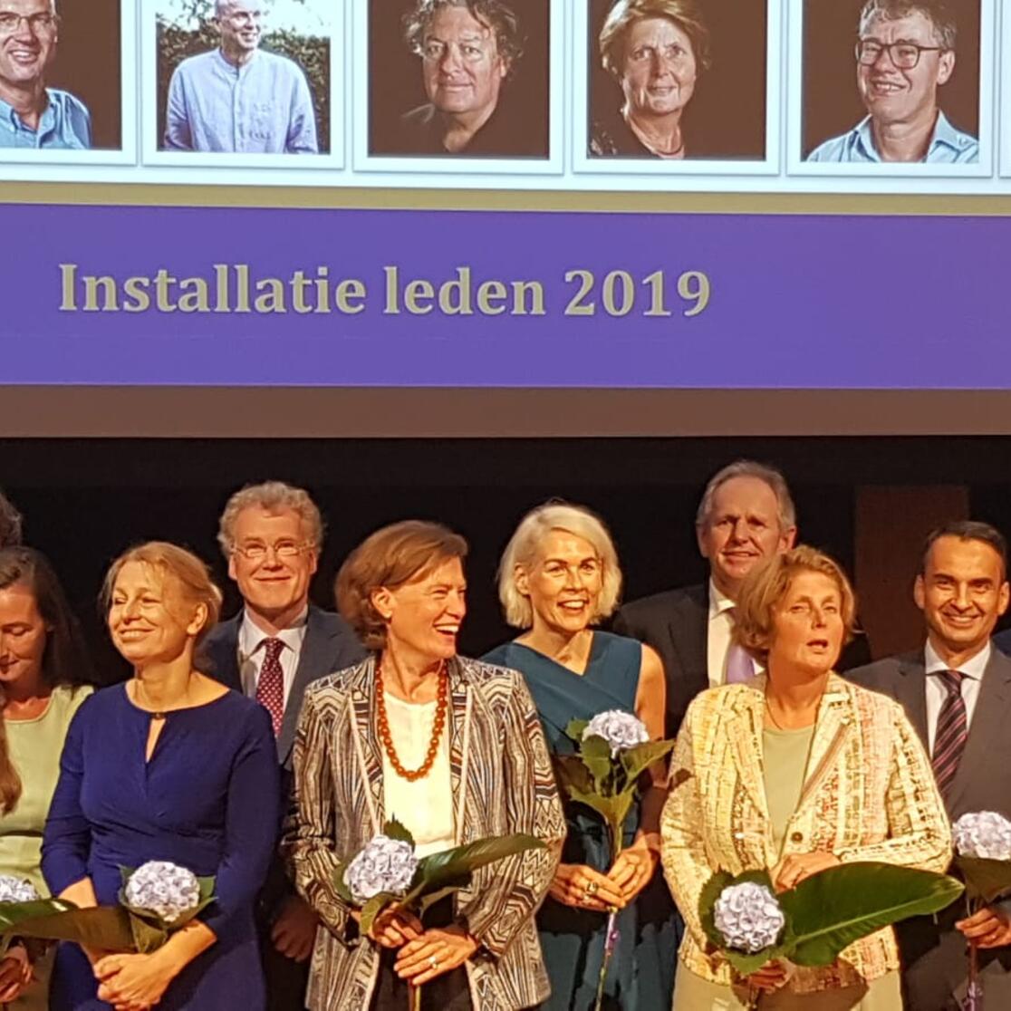 KNAW inauguratie Kiran Patel and Valentina Mazzucato