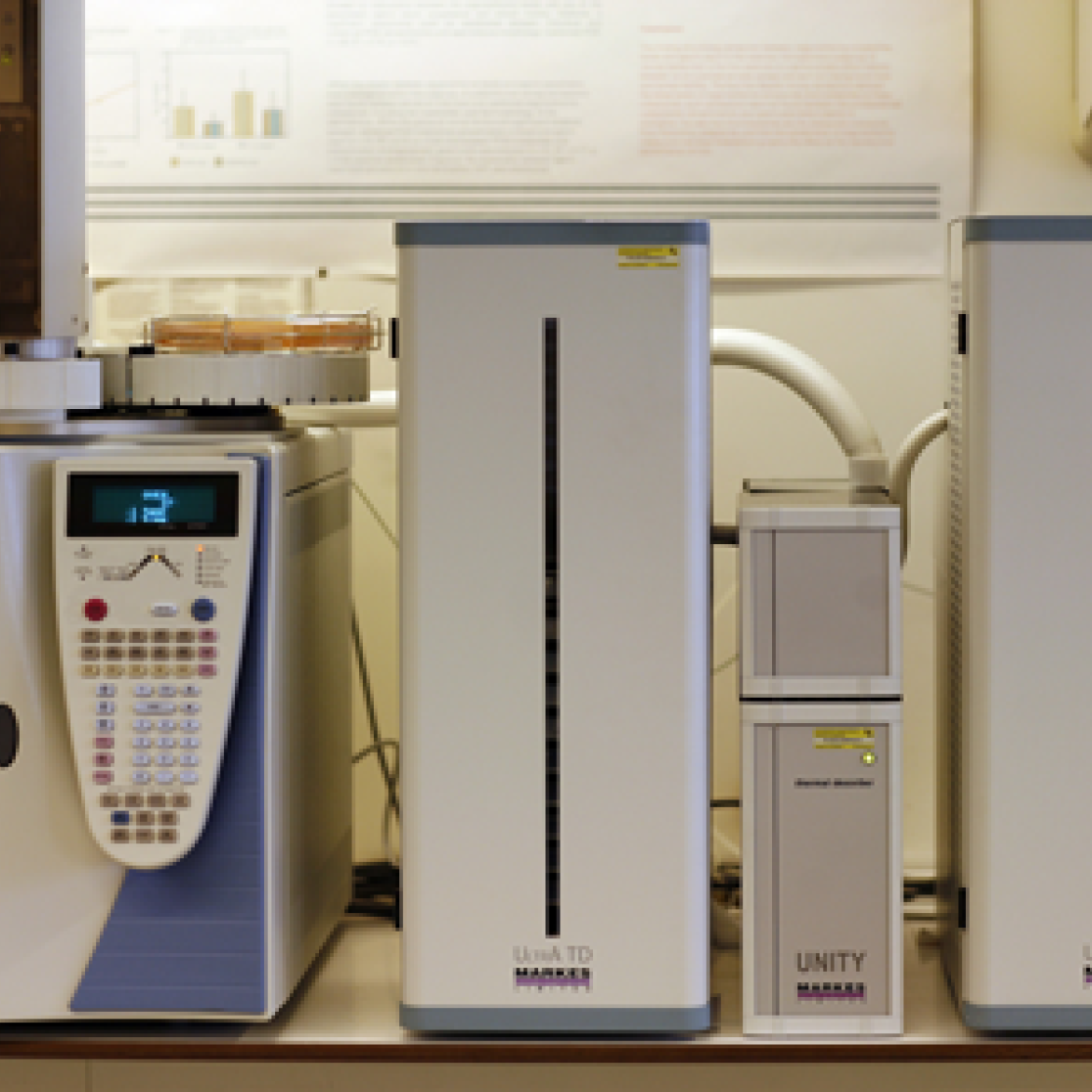 Thermal desorption gas chromatography-time-of flight mass spectrometry