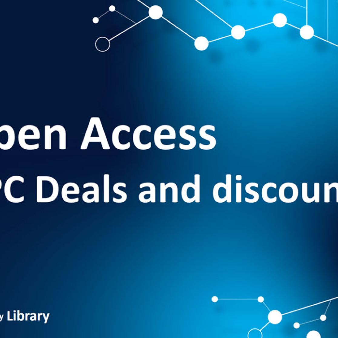 Open Access APC arrangements and discounts