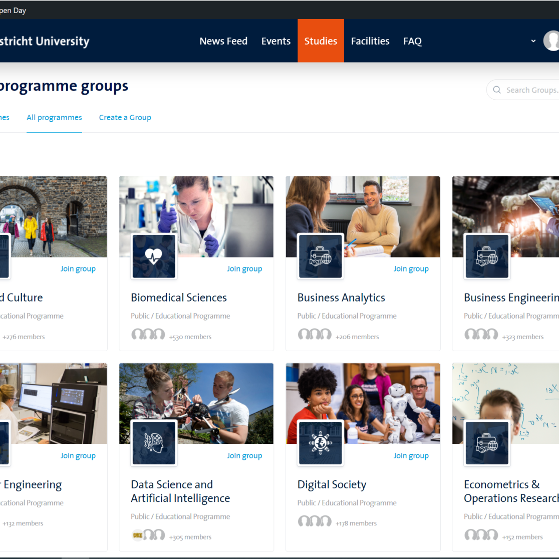 Online Bachelor's Open Day platform