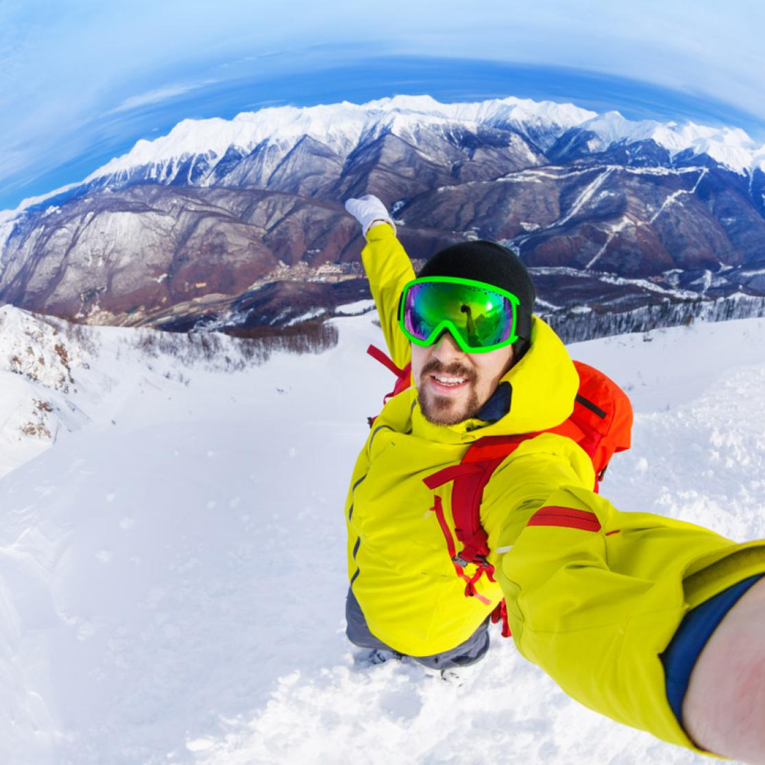 Selfie mountains