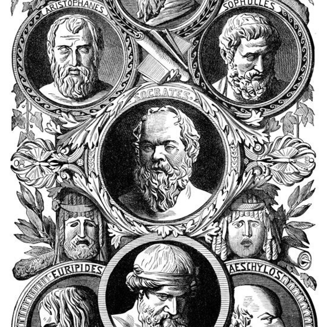 An image of different philosophers