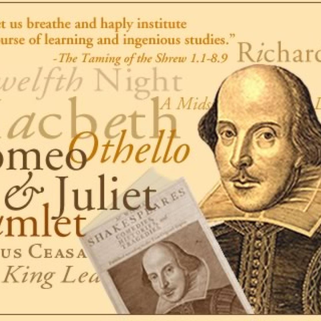 tekening van Shakespeare